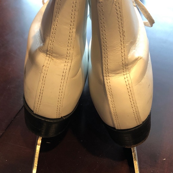 Ice Skates Riedell White Leather Vintage - Picture 10 of 13